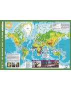 Poster/Planisphère "les Baobabs dans le monde"