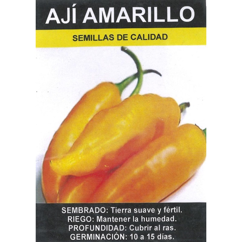 Graines d'Aji Amarillo (piment) du Pérou Graines d'Aji Amarillo (piment) du Pérou