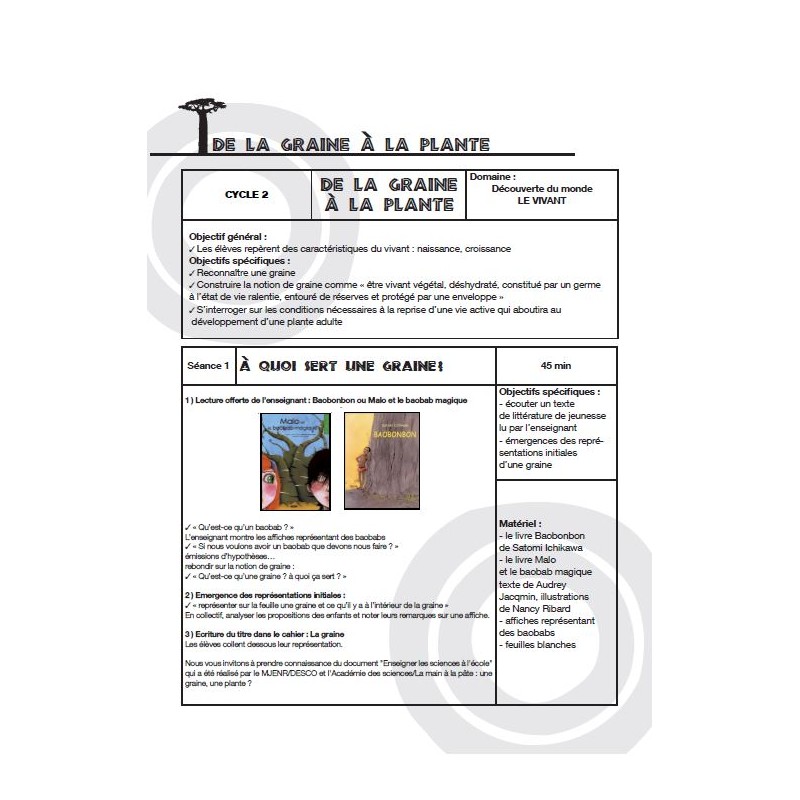 Fiches pédagogiques pdf Educo-Baobab : primaire CE/CM Fiches pédagogiques pdf Educo-Baobab : primaire CE/CM